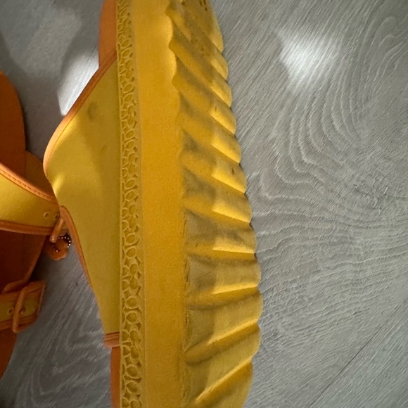 COACH Women Orange and Yellow Coach Sandals - Picture 5 of 6